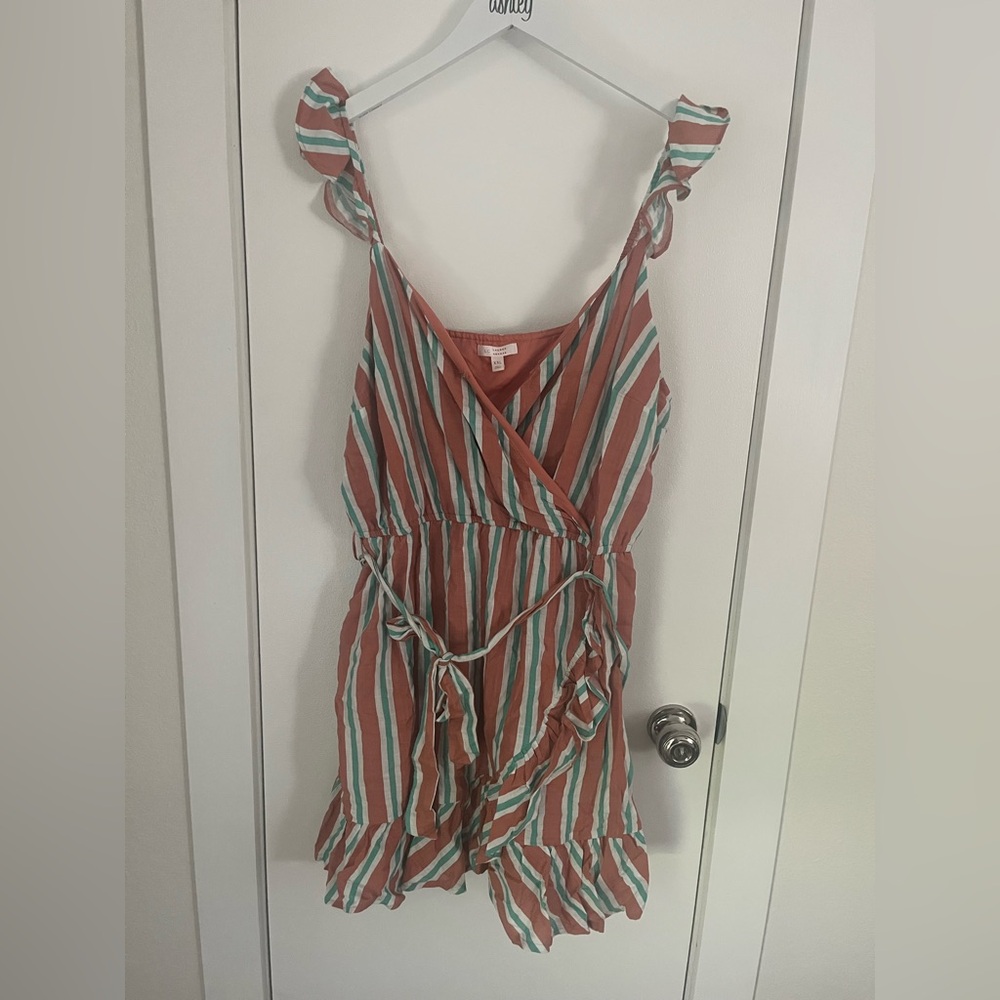 LC Lauren Conrad Multicolor Striped Romper